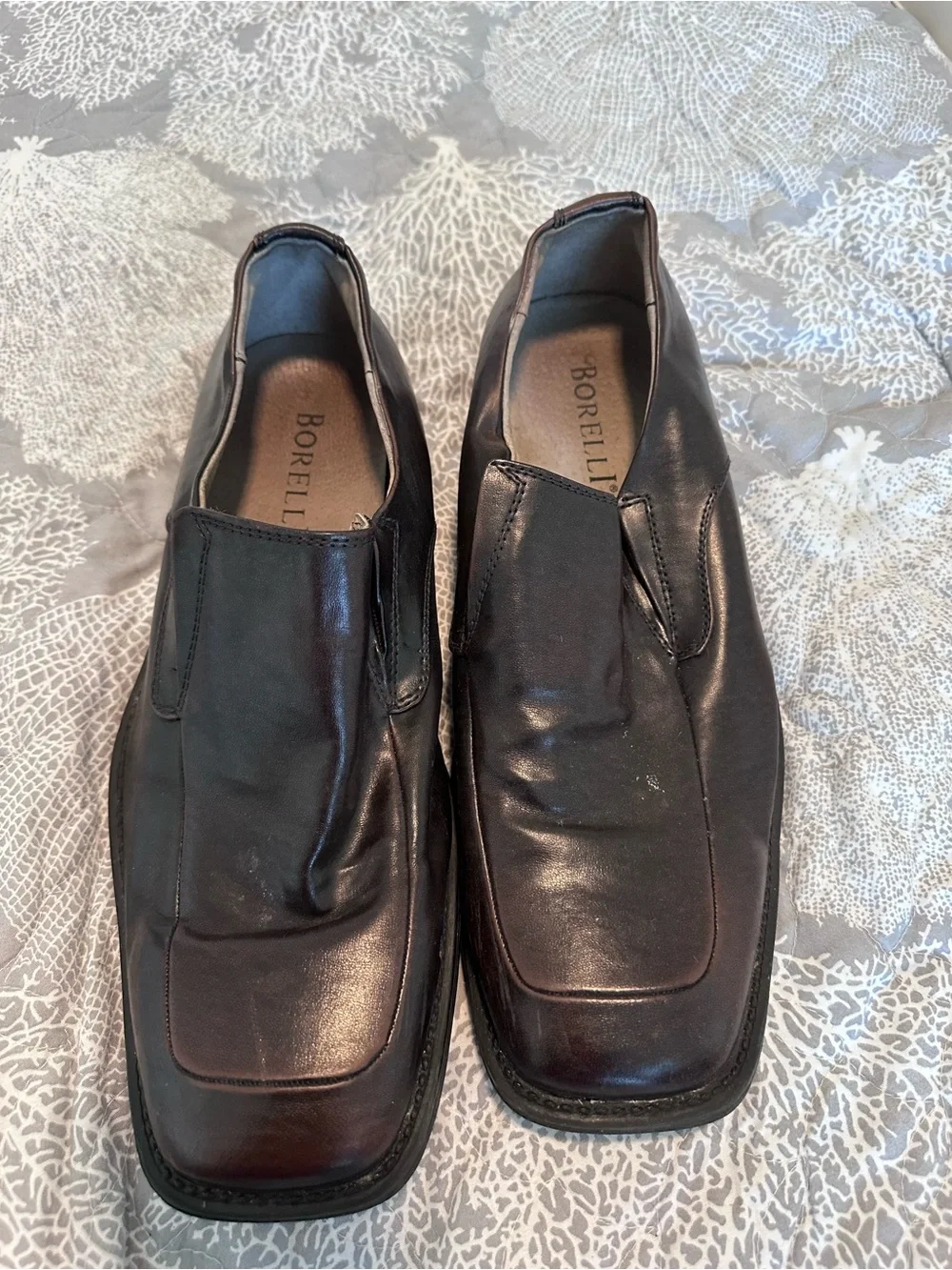 Men's Brown Leather Slip-On Loafers